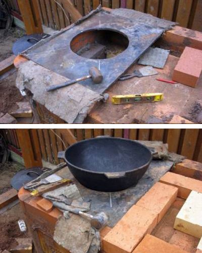 Мангал коптильня з цегли своїми руками