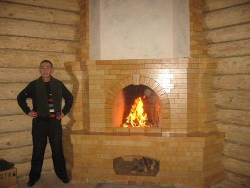 Цегляні каміни: фото в інтерєрі для будинку