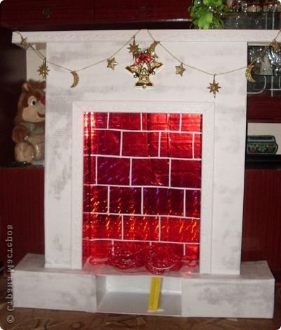 Камін з картону: фото, відео інструкція своїми руками