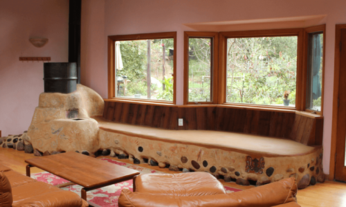 Піч Ракета тривалого горіння: бездимний з газовим балоном   креслення