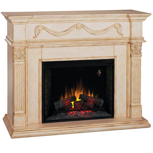 Електричний камін білого кольору в інтерєрі: ідеї фото