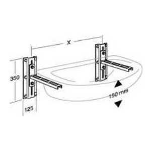 Кронштейн для раковини та інші кріплення до стіни (ціни, фото)