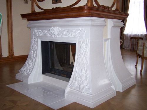 Ліпнина для каміна: фото, своїми руками, відео