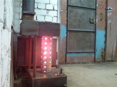 Саморобна піч на відпрацьованому маслі з водяним контуром своїми руками