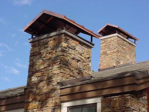 Як і з чого зробити козирок для димоходу: фото варіанти Як і з чого зробити козирок для димоходу: фото варіанти