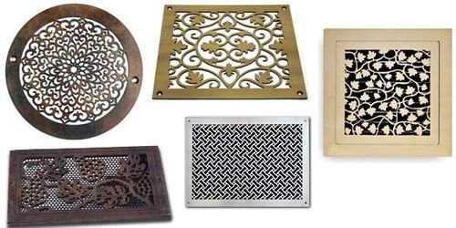 Вентиляційні решітки для камінів: огляд видів