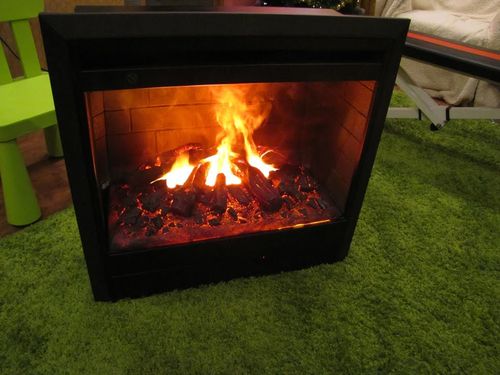 Камін з ефектом диму: фото роботи та відео