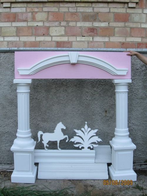 Камін з пінопласту   зробити своїми руками: фото