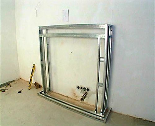 Короб для каміна з гіпсокартону або суперизола своїми руками