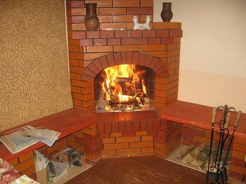Кутовий камін з цегли своїми руками: креслення на фото, порядовка на відео