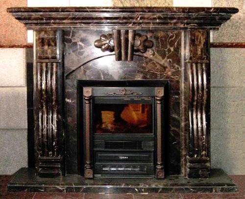 Портал для каміну з штучного мармуру: фото в інтерєр Портал для каміну з штучного мармуру: фото в інтерєр