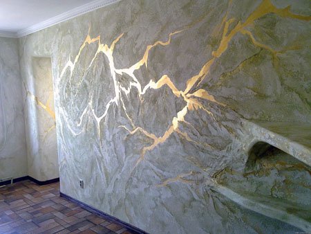 Венеціанська штукатурка в інтерєрі будинку