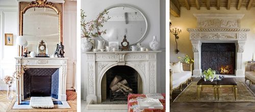 Оформлення камінів: фото варіанти і способи