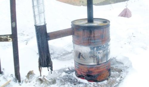 Піч бубафоня з газового балона з водяною сорочкою: відео своїми руками