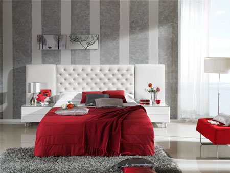 Червона спальня: особливості інтерєру і поєднання кольорів