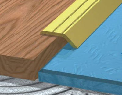 Стикувальні поріжки для підлогових покриттів з ламінату, лінолеуму, плитки і ковроліну.