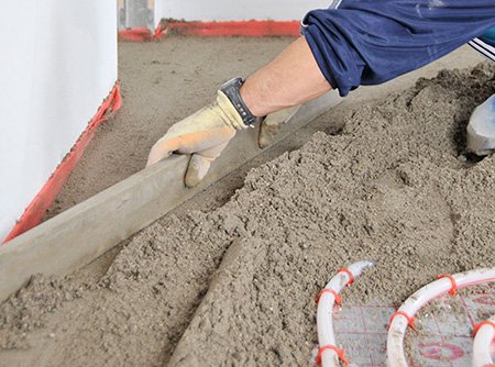 Мінімальна товщина стяжки для водяної теплої підлоги