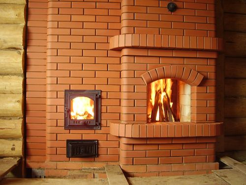 Камін на вулиці своїми руками з цегли з навісом