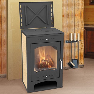 Фото і відгуки про піч камін Охта з чавунною плитою