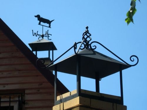 Як і з чого зробити козирок для димоходу: фото варіанти Як і з чого зробити козирок для димоходу: фото варіанти