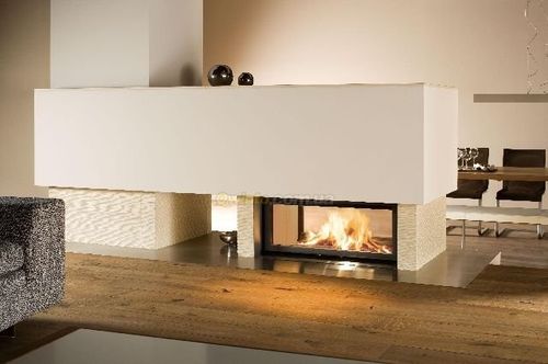 Двосторонній камін в інтерєрі: фото, відгуки, з цегли