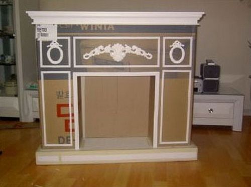 Камін з коробок на Новий Рік: покрокова інструкція своїми руками