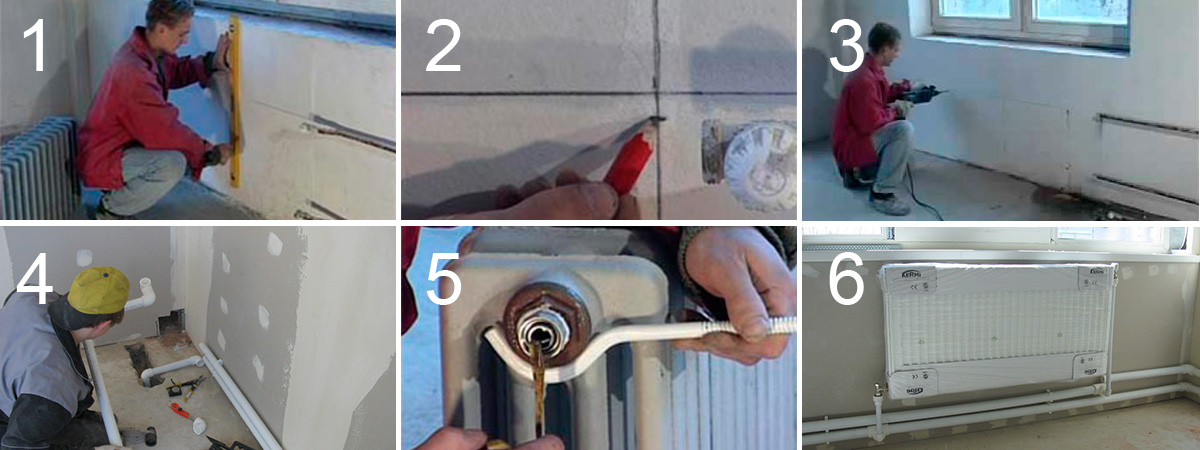 Монтаж радіаторів опалення своїми руками