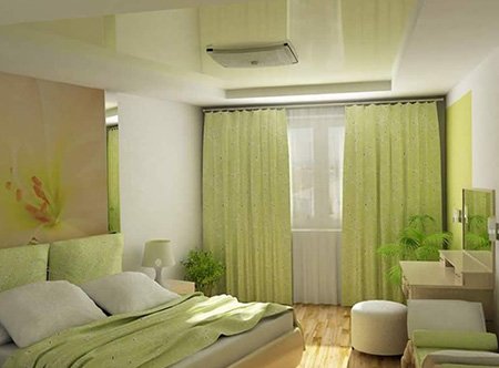 Зелена спальня: дизайн і стилі оформлення