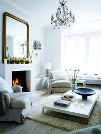 Дзеркало і камін: фото підбірка інтерєрів