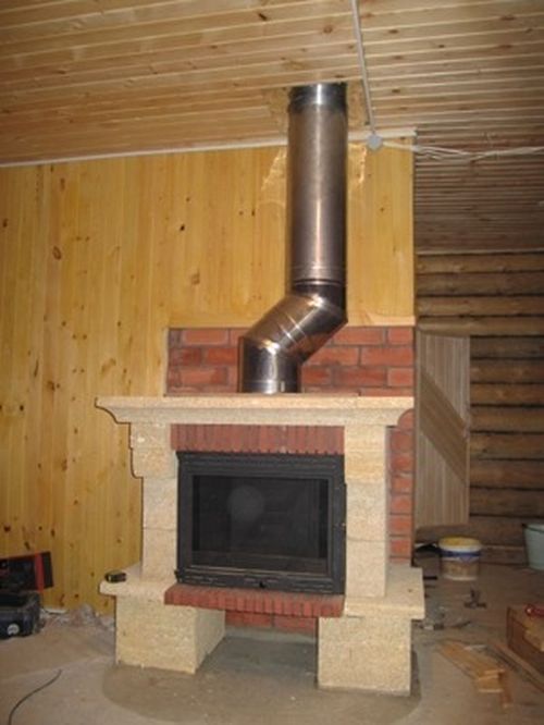 Камін без фундаменту: фото