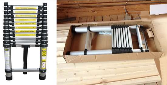 Розкладні сходи на горище своїми руками