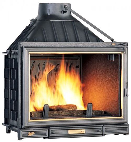 Чавунні камінні топки з водяним контуром, кутові: монтаж і установка своїми руками