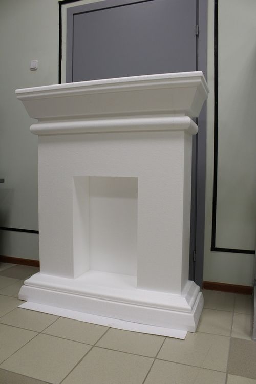 Камін з пінопласту   зробити своїми руками: фото