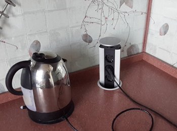 Висота розеток на кухні: від підлоги і стільниці