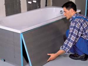 Установка ванни своїми руками: інструкція, фото і відео установки