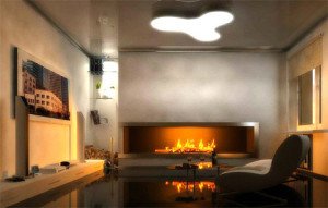 Осередки для електрокамінів зі звуком і ефект живого полумя: фото