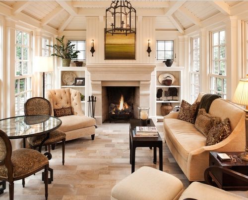 Камін в стилі Прованс в інтерєрі: фото ідеї своїми руками