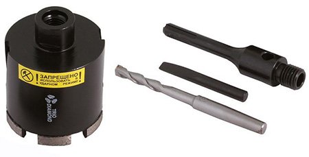 Коронка для підрозетників по бетону, гіпсокартону, дереву