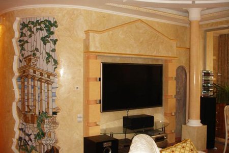 Венеціанська штукатурка в інтерєрі будинку