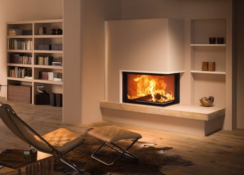 Кутові каміни в інтерєрі вітальні: фото приватних будинків