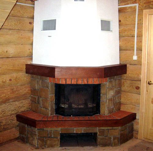 Кладка кутового каміна: схема, порядовка на відео своїми руками