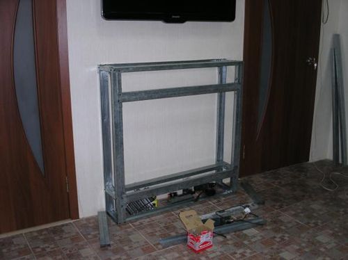 Короб для каміна з гіпсокартону або суперизола своїми руками