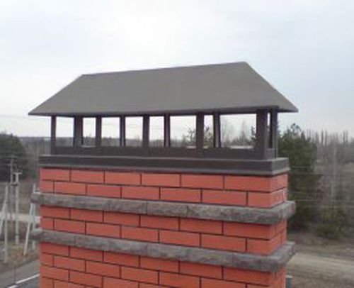Як і з чого зробити козирок для димоходу: фото варіанти Як і з чого зробити козирок для димоходу: фото варіанти