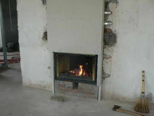 Короб для каміна з гіпсокартону або суперизола своїми руками