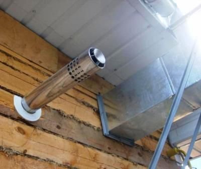 Пристрій горизонтальної ділянки димоходу Пристрій горизонтальної ділянки димоходу