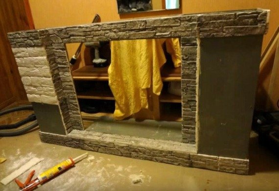 Декоративний фальш камін своїми руками, імітація каміна в інтерєрі
