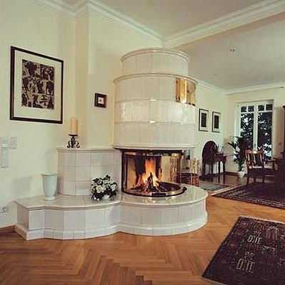 Що таке кахельні каміни: фото, застосування