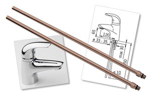 Підводка для змішувача: гнучка, жорстка і сильфонне (фото, відео) Підводка для змішувача: гнучка, жорстка і сильфонне (фото, відео)