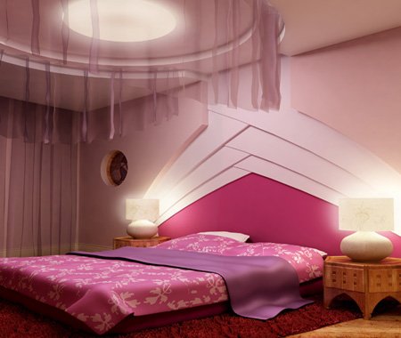 Рожева спальня: ідеї оформлення, поєднання кольорів