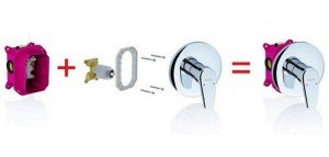 Змішувач прихованого монтажу: монтаж своїми руками, види і типи (фото)